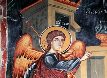 Byzantinisches Fresko aus dem 15. Jahrhundert